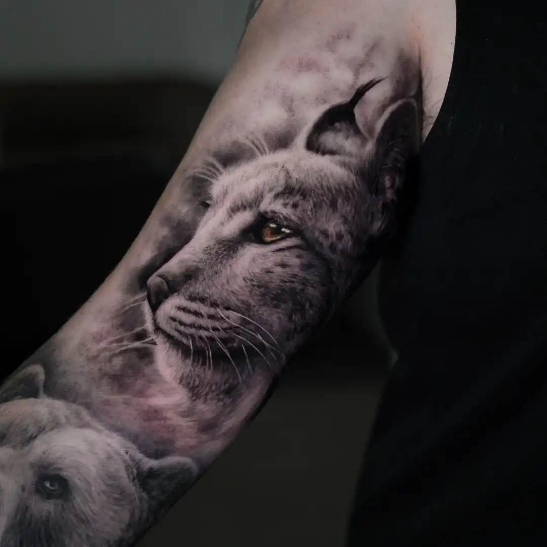 tatuaje-lince-realismo-felino